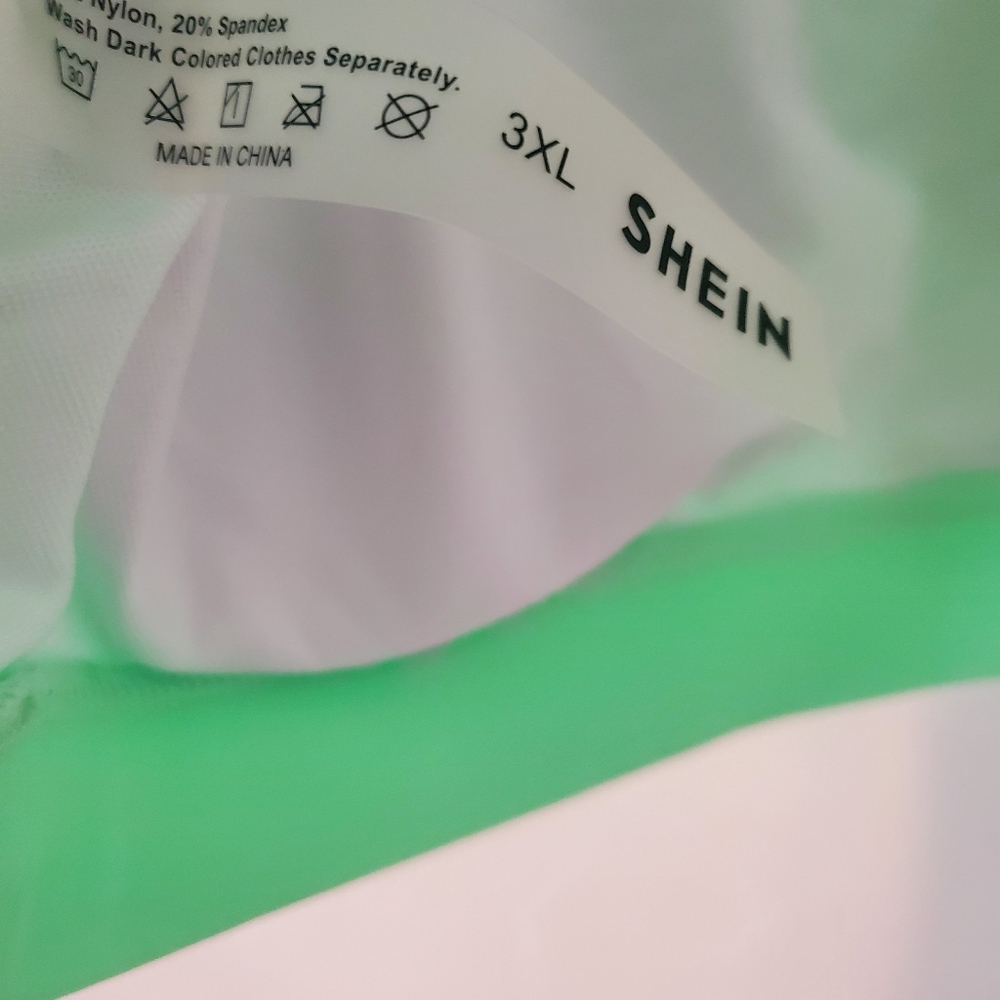 Shein Plus Color Block Neon Bikini Set 3XL - Picture 6 of 6